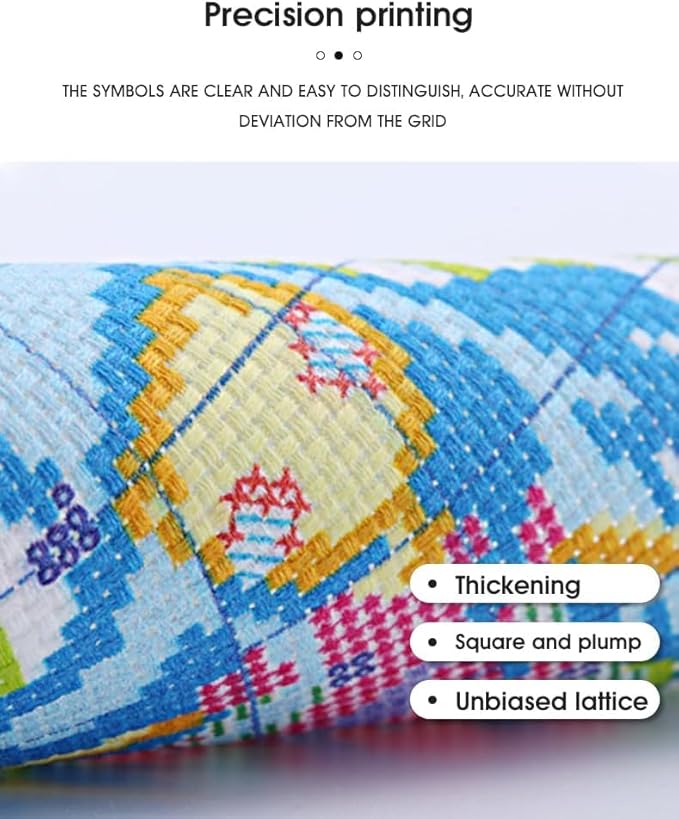 gnome stamped cross stitch kits for adults beginner,flower counted cross stitch kits printed stitching cute patterns dimensions needlepoint art crafts embroidery kits for adults beginners