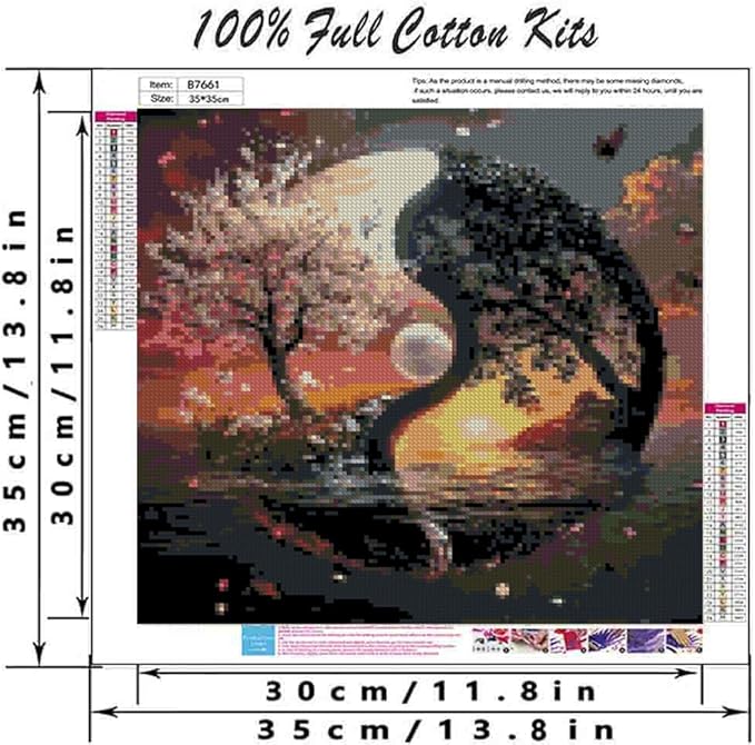 sun and moon cross stitch kits for adults beginner,flower counted cross stitch kits printed stitching cute patterns dimensions needlepoint art crafts embroidery kits for adults beginners