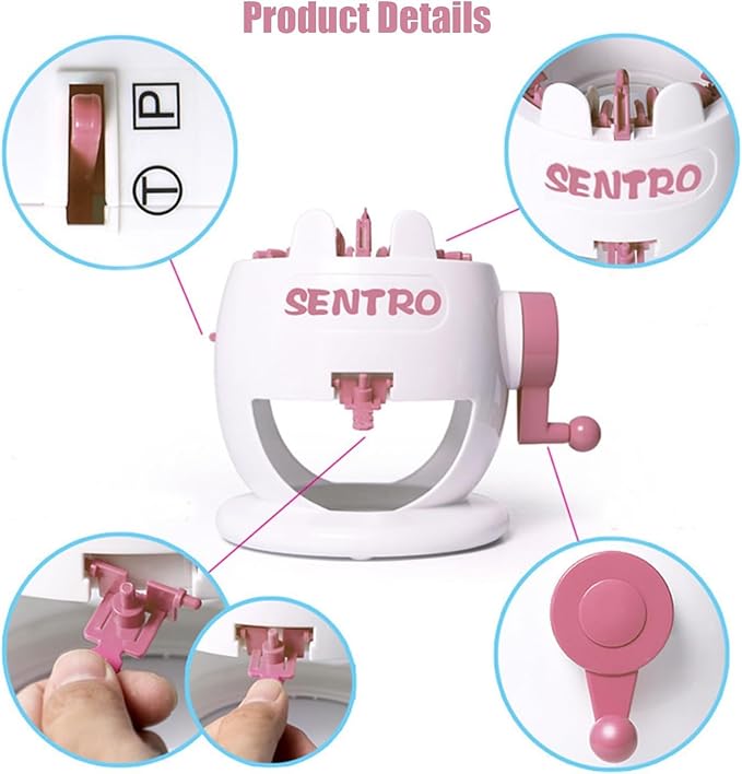 SENTRO 22 Needles Knitting Machine with Electric Adapter, Knitting Board Rotating Double Loom with Crank Handle Adapter Hex Steel Bit for Automatic Knit