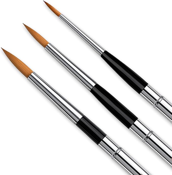 Travel Watercolor Brushes, Travel Kit with Leather Pouch Perfect for Watercolor Acrylics Gouache Ink Painting