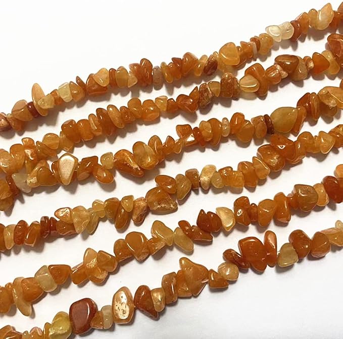 7-8mm Natural Red Aventurine Gemstone Chips Beads Healing Crystals Waist Bracelets Necklace Kit Irregular Stone DIY Crafts Design Jewelry Making