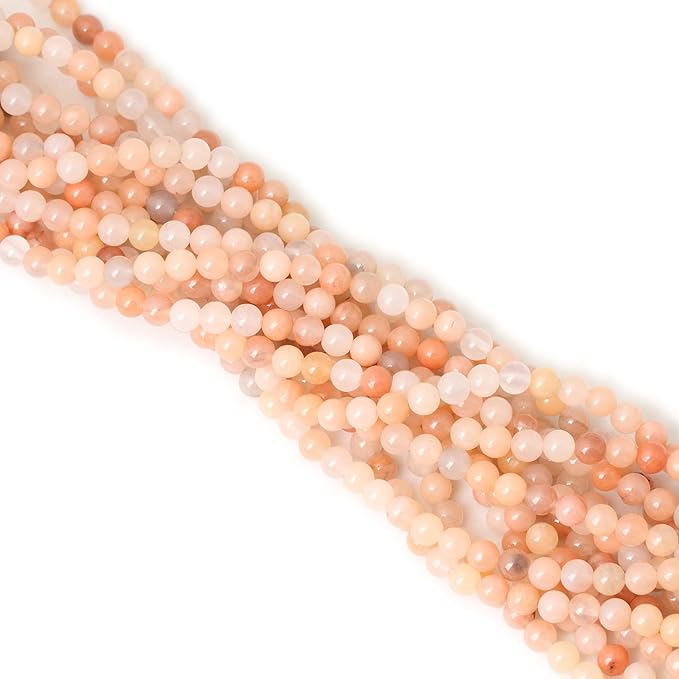 cheavian 60pcs 6mm natural pink aventurine round loose beads for jewelry making diy bracelet necklace materials 1 strand 15"