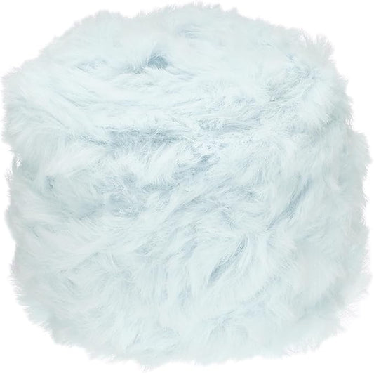 PATIKIL Faux Fur Yarn, Sky Blue, 70 Yards, Soft Chunky Polyester Plush Fur Eyelash for Crocheting Knit Blanket Rug Sweater Scarf Hat Bear Craft