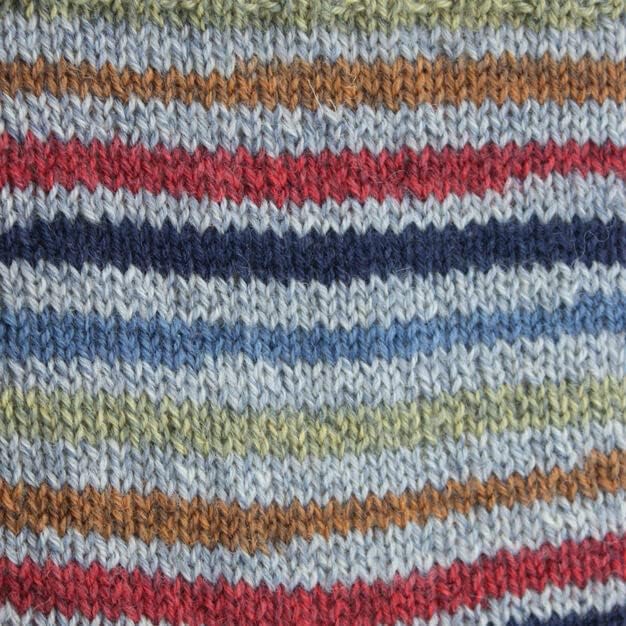 Patons Kroy Socks Yarn 2-Pack Bundle with Bella's Crafts Stitch Markers (Blue Striped Ragg)