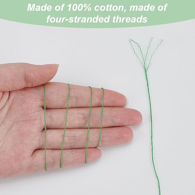 FREEBLOSS 6Pcs Sashiko Thread Sashiko Skein 6 * 50M Pure Cotton Embroidery Thread Japanese Sewing Threads Quilting & Embroidery Sewing Kit Supplies 6 Green Theme Colors