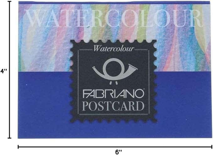 Fabriano Studio Watercolor Pad, Cold-Press, 4" x 6", 140 lb, 20 Sheets, White