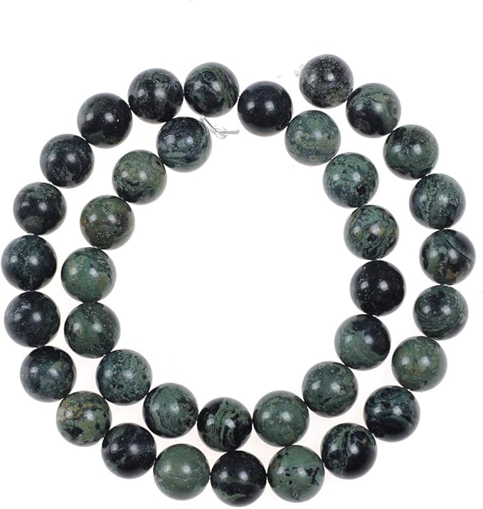 12mm Natural New Kambaba Jasper Gemstone Round Loose Beads Crystal Stone Bracelet Necklace Accessories Crafts for Jewelry Making DIY,1 Strand 15"