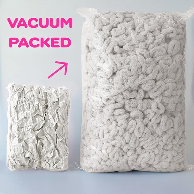 Beginner Craft Kit – Easy Loop Yarn Baby Blanket Kit for Adults & Kids, DIY Arm Knitting Kit with Soft Chenille Yarn, Perfect Handmade Gift (Milky)