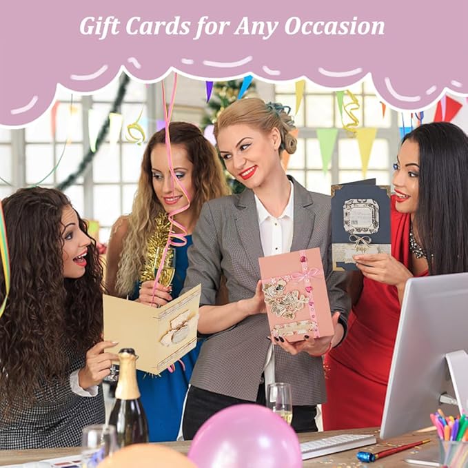 AHANDMAKER DIY Envelope & Card Making Kits, Handmade Greeting Card Sets Make Your Own Card Crafts Teacher Appreciation Cards for Festival Mother's Day Christmas Birthday Classroom Exchange Gift