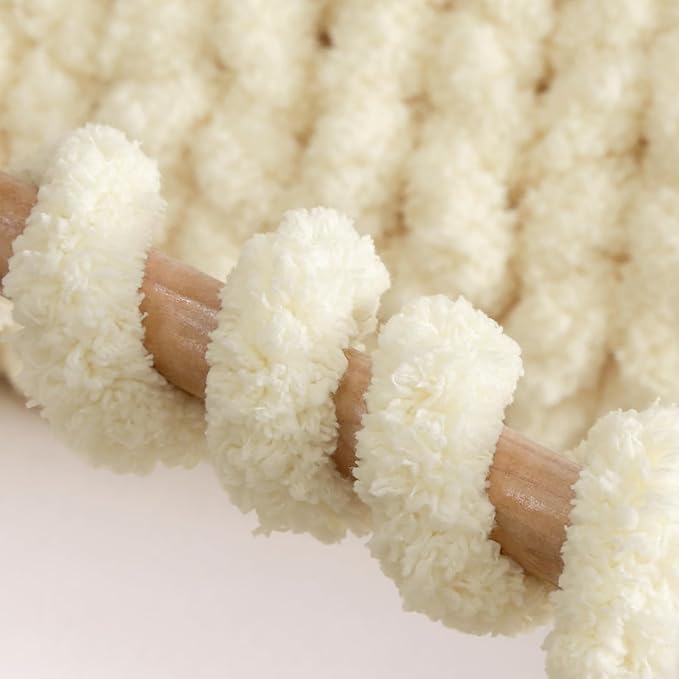 Jumbo Chunky Yarn for Hand Knitting - Super Thick Chenille Chunky Yarn for Crocheting - Extra Soft Bulky Fluffy Blanket Big Yarn 8 Jumbo Pack (27yds,8 oz Each Skein)