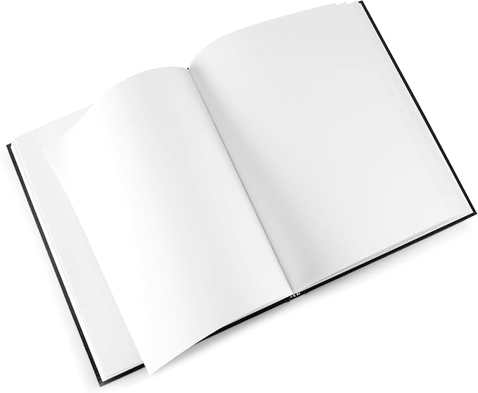 Pentalic - 7"x 7" Hardbound Sketchbook, 110 Sheets, Black