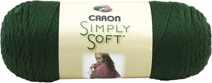 Caron Simply Soft Dark Sage Yarn - 3 Pack of 170g/6oz - Acrylic - 4 Medium (Worsted) - 315 Yards - Knitting/Crochet