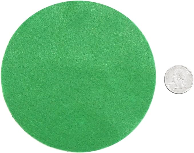 Playfully Ever After Green Craft Felt Circles (5 Inch - 18pc)
