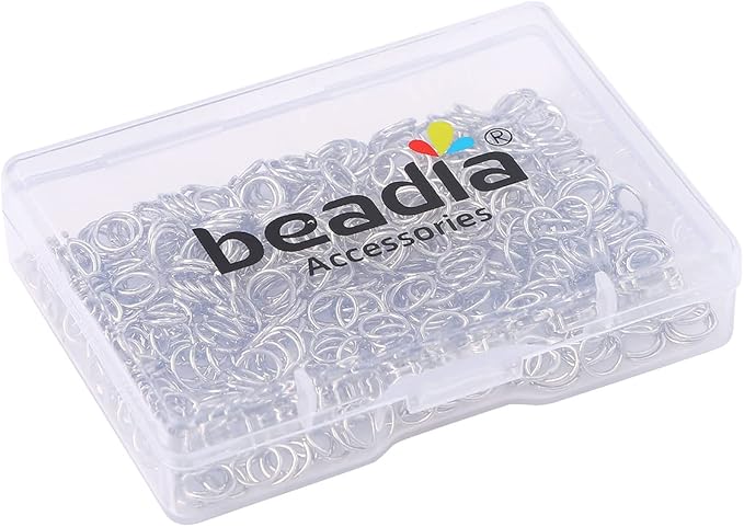 Platinum Plated Jump Rings Non Tarnish 6mm 400pcs for Jewelry Making Findings