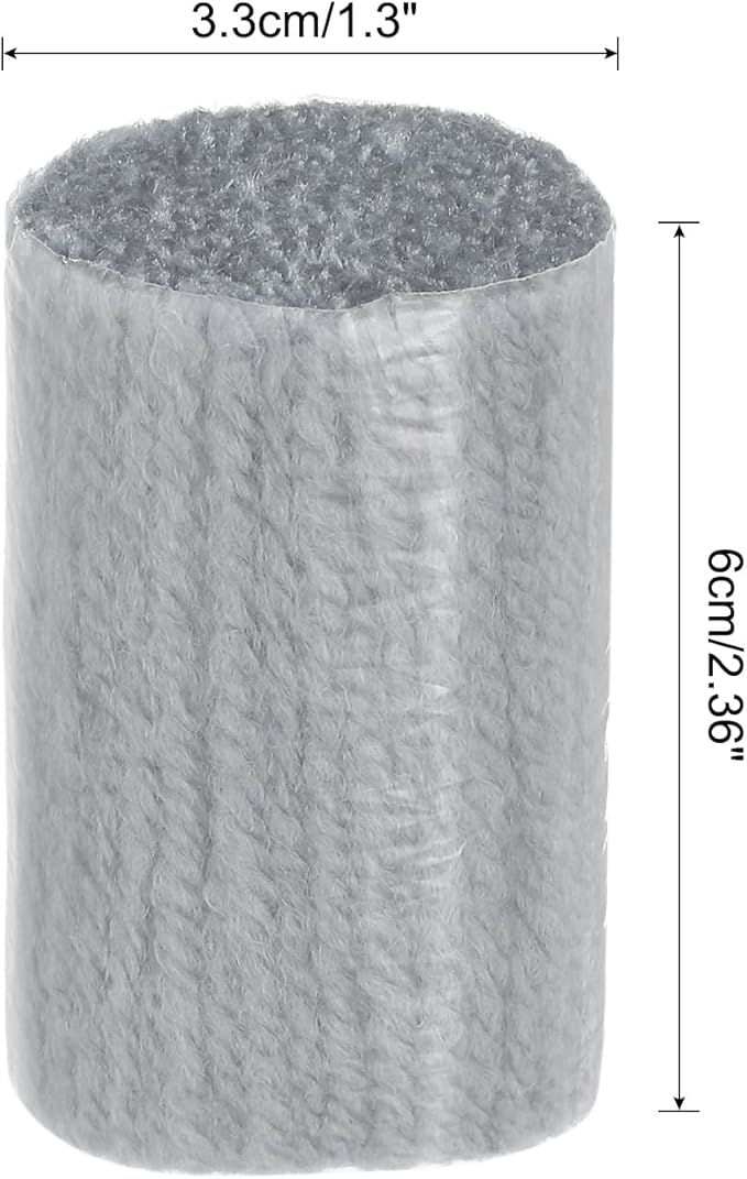 Patikil 10 Rolls Latch Hook Yarn Kit, Precut Yarn for Crochet Rugs, Adults Beginners Tapestry DIY Craft, Gray