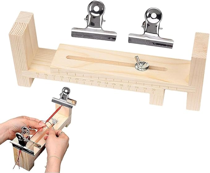 Jinshining 2Pcs Paracord Jig Bracelet Maker | Wooden Jig Bracelet Maker with Tool Kit,Weaving DIY Craft Tool Kit Weaving Crafts and Sewing Jewelry Making Kits