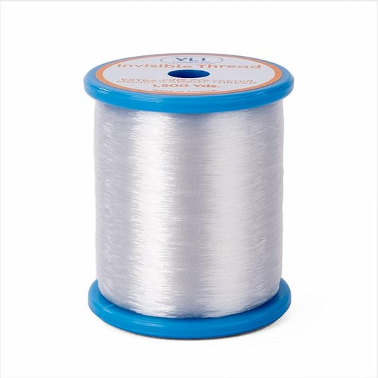YLI Invisible Thread Poly 1,500 Yard Spool – Fine Polyester Monofilament Thread for Quilting, Appliqué & Stitch-in-The-Ditch