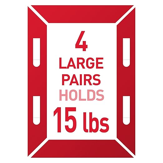Command 15 lb & 10 lb Large and Medium Picture Hanging Strips, 2‑Pack (56 Pairs / 112 Strips), Damage‑Free Hanging Picture Hangers, Great for Home Decor, White Adhesive