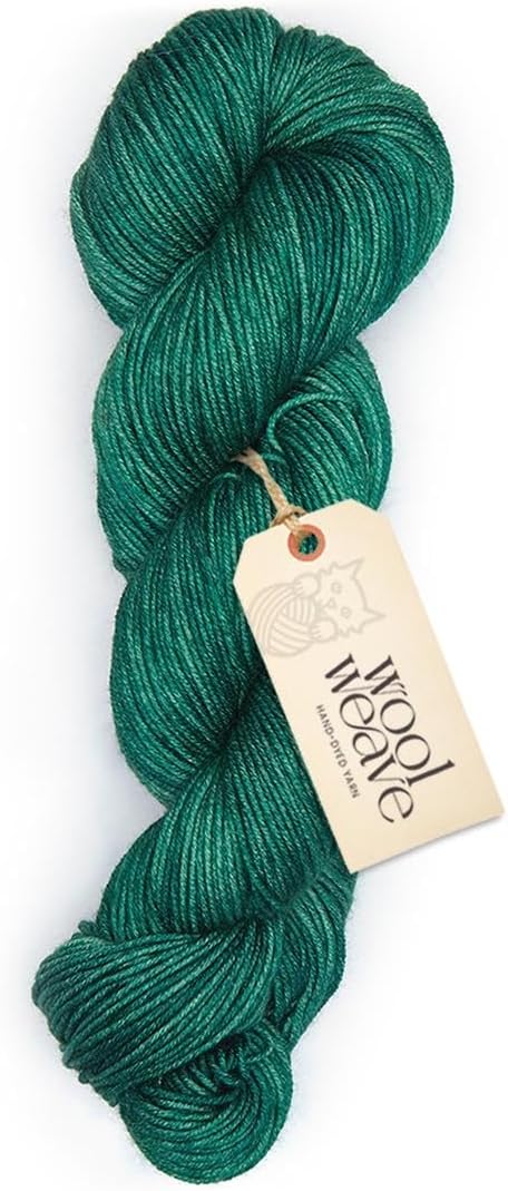Superwash Merino Wool Yarn for Knitting & Crocheting - Hand Dyed Yarn, 100gr, 240 Yards, Medium Weight - Luxurious, Soft & Durable Bright Green Yarns