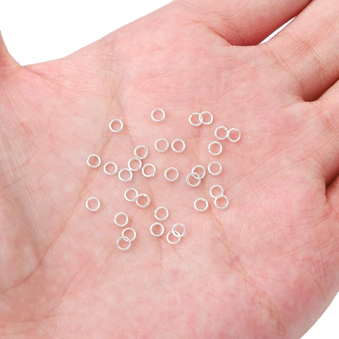 Silver Plated Jump Rings Non Tarnish 3mm 1200pcs for Jewelry Making Findings