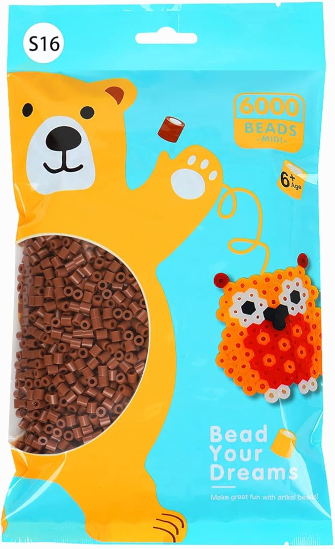 artkal fuse beads 6000 melty beads compatible perler and hama bead, s13