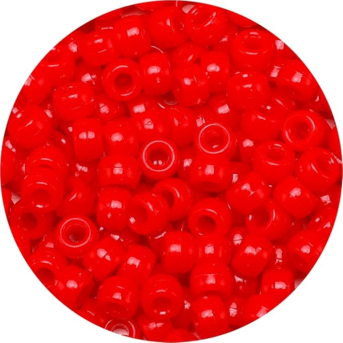 eppingwin beads and bead assortments (1000 pony beads-red solid)…