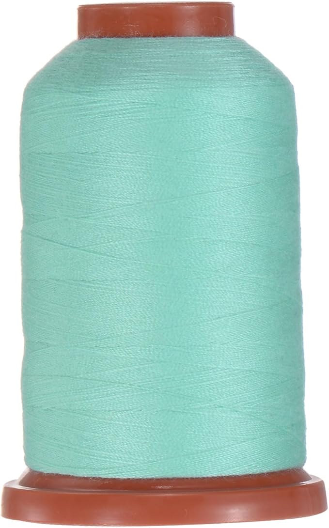 uxcell 40D/2 Sewing Thread 1100 Yards Polyester Household Sewing String Hand Stitching Polyester Cord for Clothing Stitching Shoe Bag Repairing DIY Craft Mint Green
