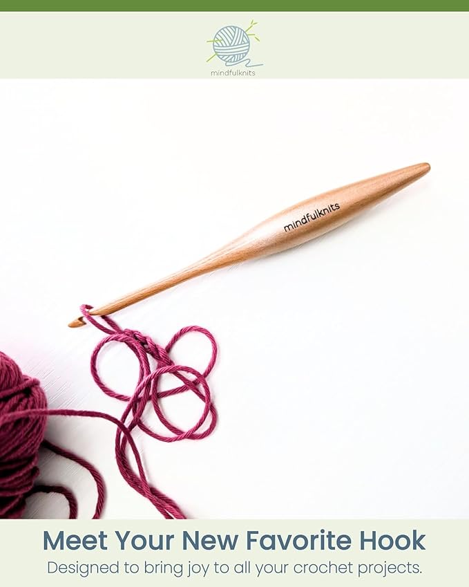Limited Edition Golden Ergonomic Crochet Hook 5mm (H-8) - Comfortable Soft Grip Handle for Beginners & Experienced Crafters - Premium Quality