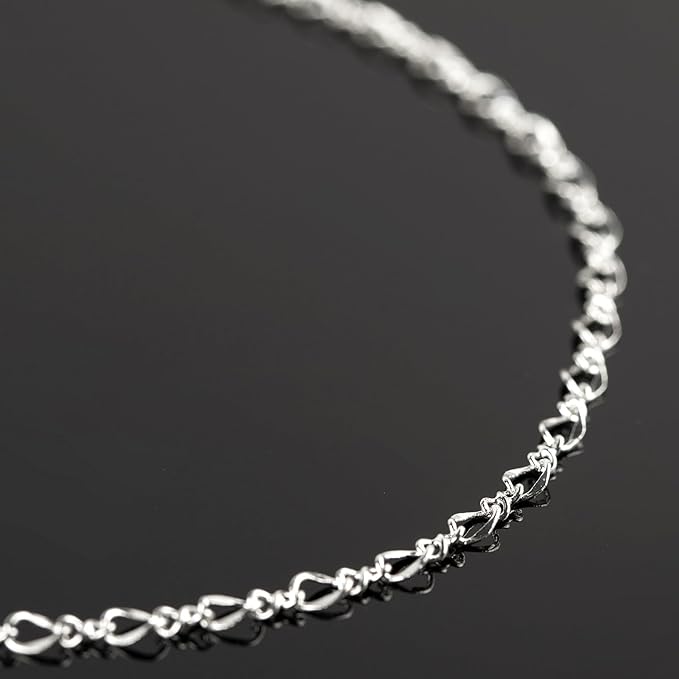 YOUBEIYEE 32.8 Feet Silver Chain for Jewelry Making Silver Plated Brass Link Chain Women Necklace Bracelet DIY Jewelry Chain Roll