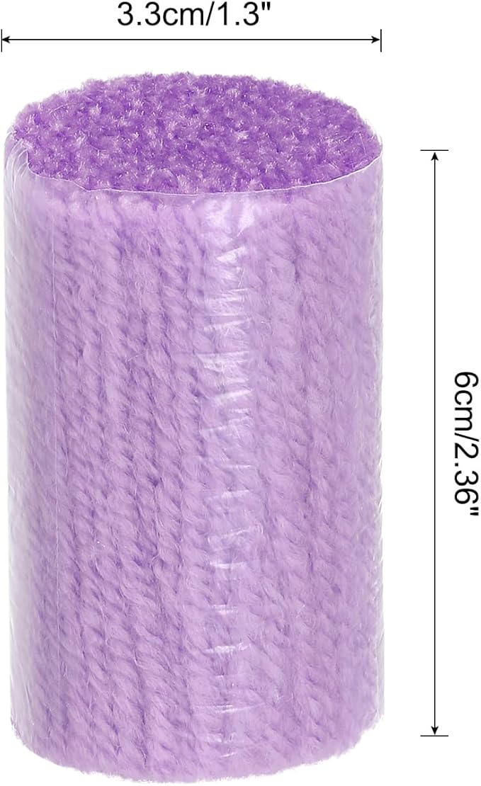 PATIKIL 10 Rolls Latch Hook Yarn Kit - Precut Rugs Yarn for Crochet Bundles, Tapestry DIY Craft - Adults Beginners Rug Making - Purple