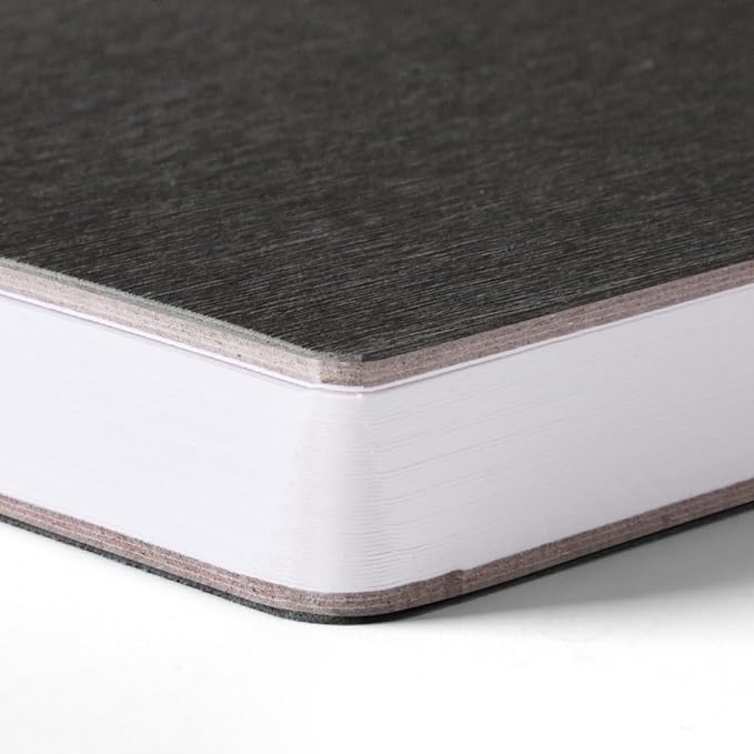 Mifuner Coffee Hardcover Sketchbook Square Hardbound Sketch Journal 4.7 x 4.7 Inch 42 Sheets Art Book 250GSM Ultra Smooth Paper Ideal for Pencils,Water Color Pen,Marker Pen