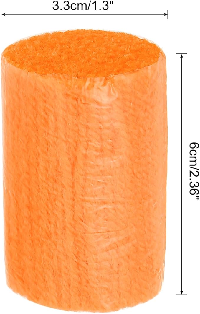 PATIKIL 10 Rolls Latch Hook Yarn Kit, Precut Rugs Yarn for Making Crochet Bundles, Tapestry DIY Craft for Adults Beginners, Orange