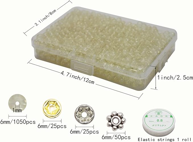 1050pcs Yellow Crackle Glass Beads Handcrafted Round Lampwork Smooth Loose Beads for Bracelet & DIY Jewelry Making 6mm