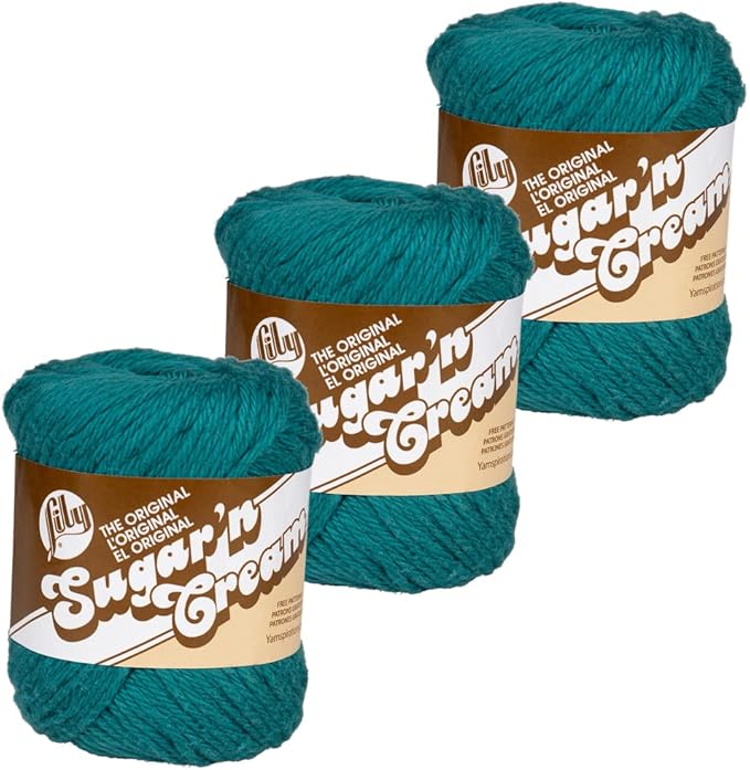 3 Pack 100% Cotton Yarn - Size 4 Medium Weight - Perfect for Crafting, Clothing, Accessories and More!