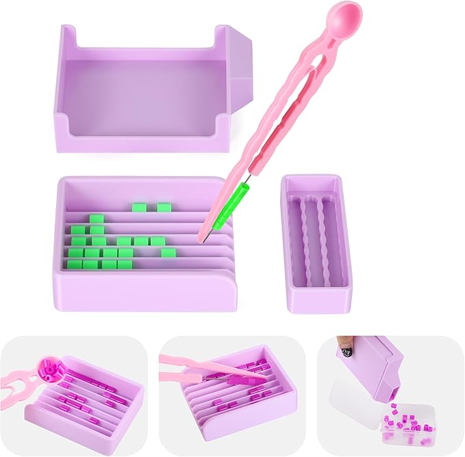 5mm Fuse Bead Tweezers Kit - 4 Pcs Efficient Melty Beads Sorting Tool Set