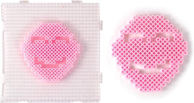 banchelle fuse beads melting beads refills for 5 mm fuse bead board, about 7000 pcs (pink)