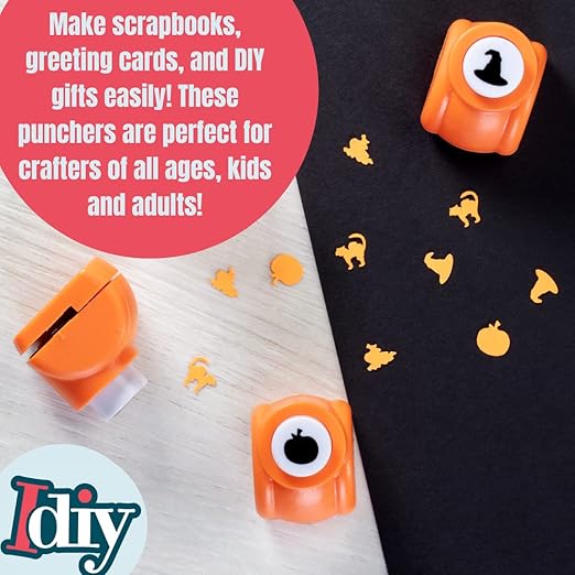 Every Occasion Year Round Scrapbook Paper Holiday Punchers- 40 Unique Designs for Easter, Birthdays, 4th of July, Halloween & More- DIY Confetti for Holiday Cards, Invitation, Decoration Making