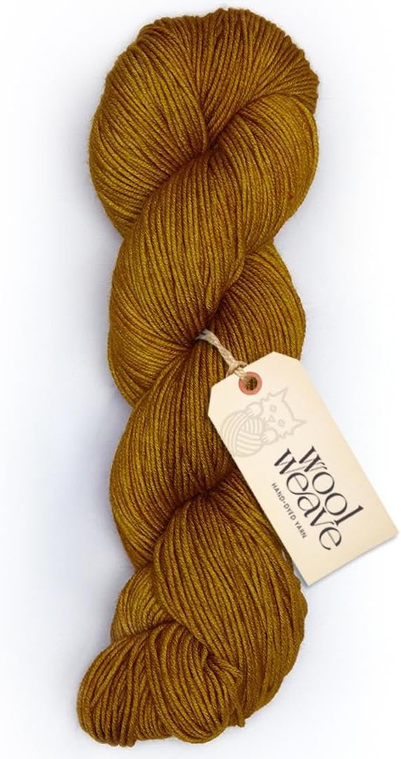 Superwash Merino Wool Yarn for Knitting & Crocheting - Premium Hand Dyed Yarns, 100gr, 240 Yards, Dk Weight - Luxurious, Soft & Durable Yellow Yarn