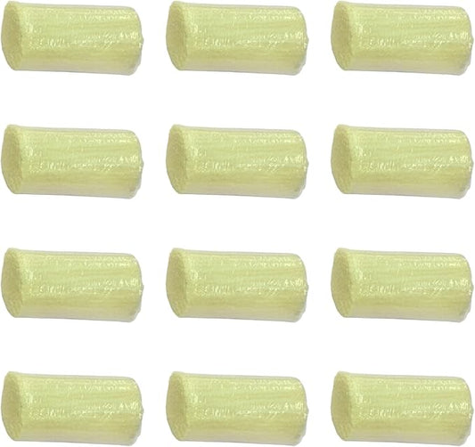Yglnden 12 Rolls Latch Hook Kit Colorful Yarn Bundles Cut Rug DIY Latch Hook for Handmake Craft Sewing Knitting for Adults (Yellow #12)