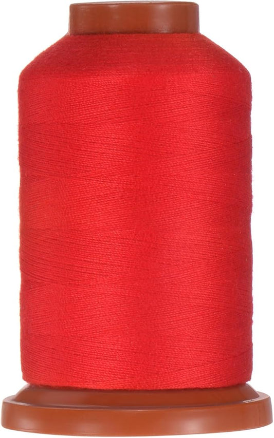 uxcell 40D/2 Sewing Thread 1100 Yards Polyester Household Sewing String Hand Stitching Polyester Cord for Clothing Stitching Shoe Bag Repairing DIY Craft Burgundy Red