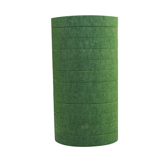 DECORA a Dozen 1/2-inch by 30 Yard Dark Green Floral Tape for Bouquet Stem Wrap Floral Arranging Craft Projects Corsages, Wedding Bouquet