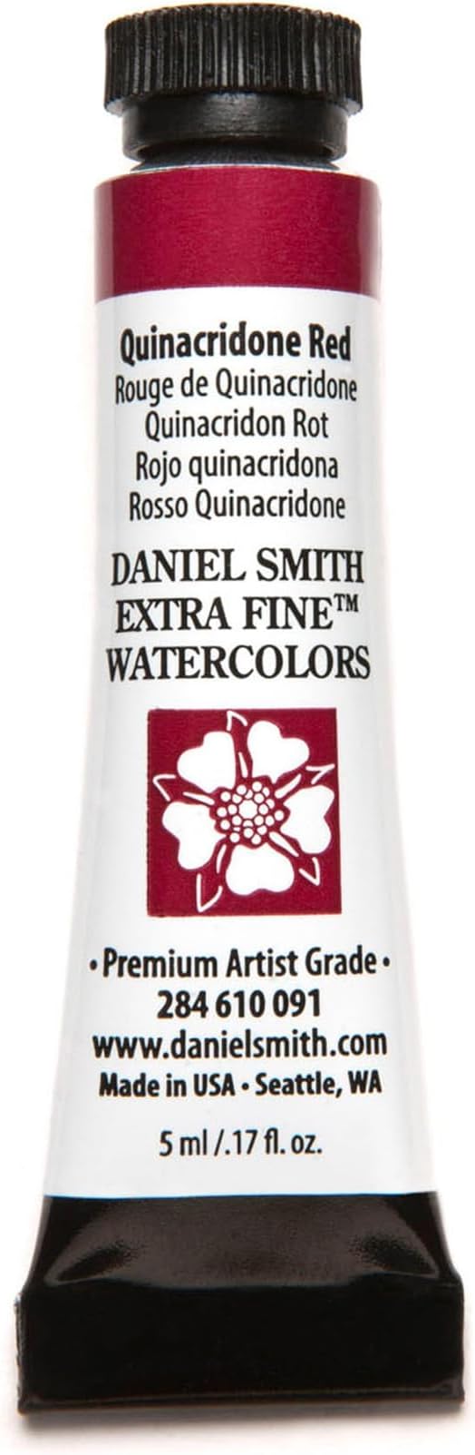Daniel Smith Extra Fine Watercolor Paint, 5ml Tube, Quinacridone Red, 284610091
