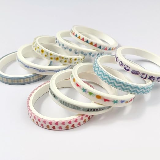 20 Rolls Washi Tape Set,Floral Washi Tape for Journaling, Assorted Sizes (Floral A)
