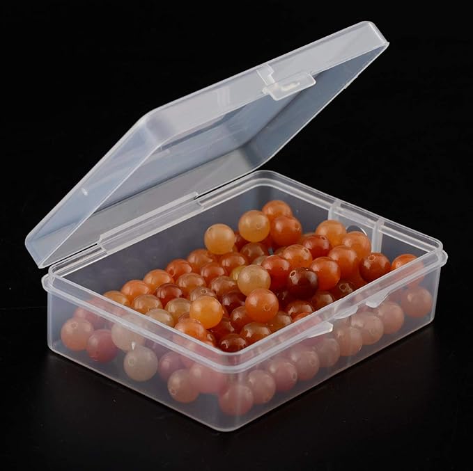 Natural Stone Beads 100pcs Round Genuine Real Stone Beading Loose Gemstones Hole Size 1mm DIY Smooth Bead for Bracelet Necklace Earrings Jewelry Making (Red Aventurine, 8mm)