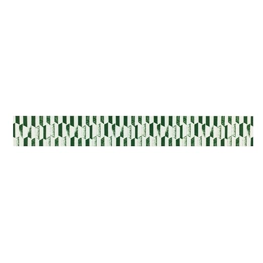 Wrapables Colorful Washi Masking Tape, Green Trapezoids