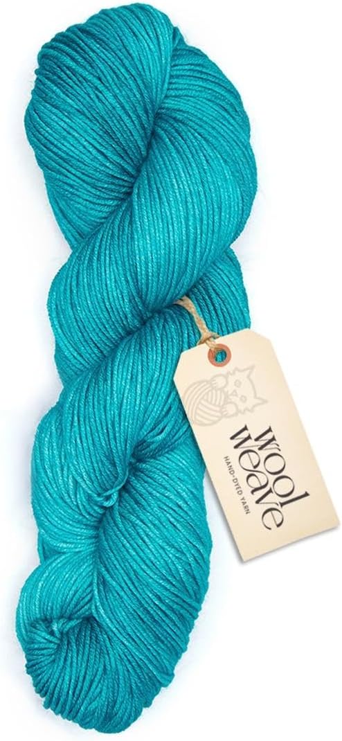 Superwash Merino Wool Yarn for Knitting & Crocheting - Hand Dyed Yarns, 100gr, 240 Yards, Dk Weight - Luxurious, Soft & Durable Emerald Green Yarn