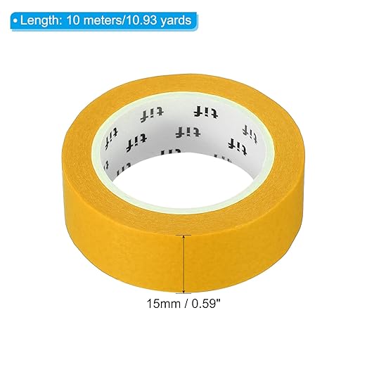 PATIKIL Holographic Washi Tape 0.59 Inch x 10.93 Yards, 1 Roll Self Adhesive Masking Sticker for DIY Art Craft Wrapping Decoration, Yellow