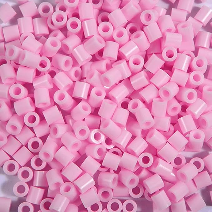 2000pcs 5MM Pink Fuse Beads Iron Beads for Crafts,Melting Bead Handmade Decor DIY Make (Color 5)