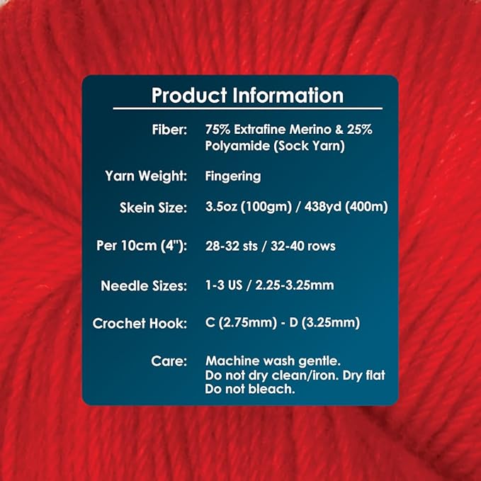 KnitPro Symfonie Fingering Weight Hand Dyed Variegated Yarn Skein | Extra Fine Merino Wool & Polyamide Blend for Knitting & Crocheting, Oeko-TEX Certified 400m, 100g | Terra Berry Bowl
