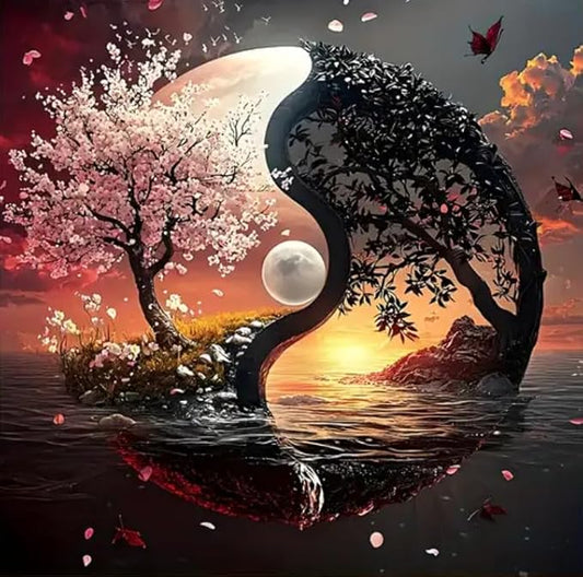 sun and moon cross stitch kits for adults beginner,flower counted cross stitch kits printed stitching cute patterns dimensions needlepoint art crafts embroidery kits for adults beginners